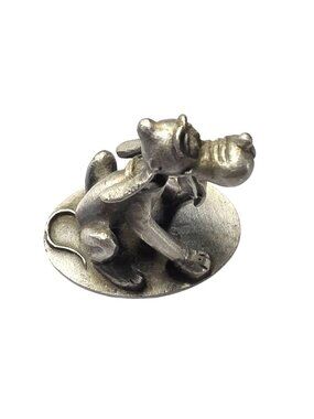 Vtg Hudson Pewter Pluto Figurine Walt Disney Productions dog art